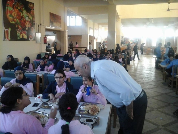 Students Dining at Educational Complex